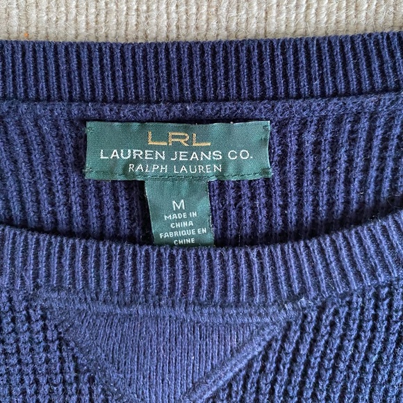Lauren Ralph Lauren Brightly Striped Sweater M - Picture 3 of 3